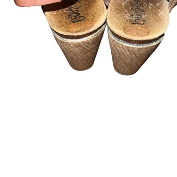 Bio Step  Brown Leather Sandals Casual Bohemian Floral Style Size 9 - Picture 2 of 5